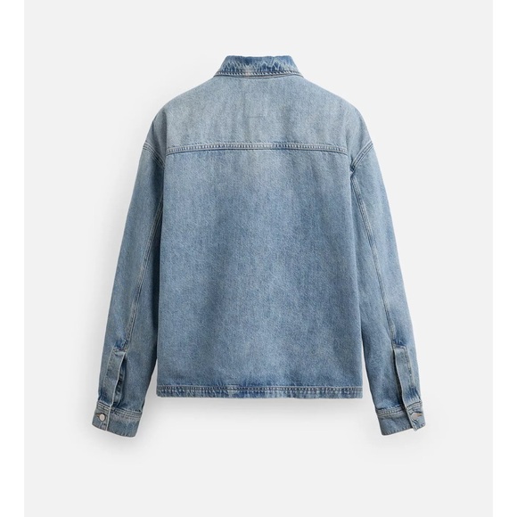 Zara Men's Limited Edition Denim Overshirt Blue NWT - Picture 7 of 9